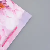 Пакет подарочный ламинированный "Пионы" 26 х 12 х 32 см