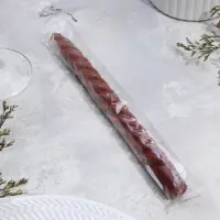 Свеча витая, 2,3х 24,5 см, 5 ч, 50 г, коричневая