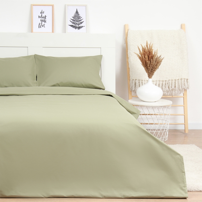 Постельное бельё LoveLife евро Ripe olive 200х217см, 225х240см, 50х70см-2шт, 100%хлопок, сатин, 125г/м² Постельное бельё LoveLife евро Ripe olive 200х217см, 225х240см, 50х70см-2шт, 100%хлопок, сатин, 125г/м²