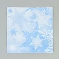 Салфетки бумажные трёхслойные «Снежный вальс» 33х33, 20 шт