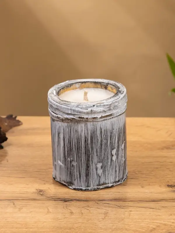 Свеча ароматизированная в бамбуке «Лотос», 8×8×9 см, 200 мл