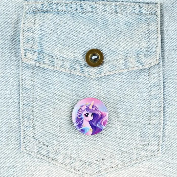 Значок металлический , закатной «Детский для мальчика и девочки», d=2,5 см, МИКС Значок металлический , закатной «Детский для мальчика и девочки», d=2,5 см, МИКС