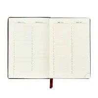 Ежедневник датированный Calligrata, А5, 2026, твёрдая обложка из искусственной кожи &laquo;Небраска&raquo;, 168 листов, бордовый
