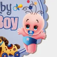Украшение на гендер пати &laquo;Подвеска Baby Boy&raquo;, 28.5&times;24.5 см, голубое