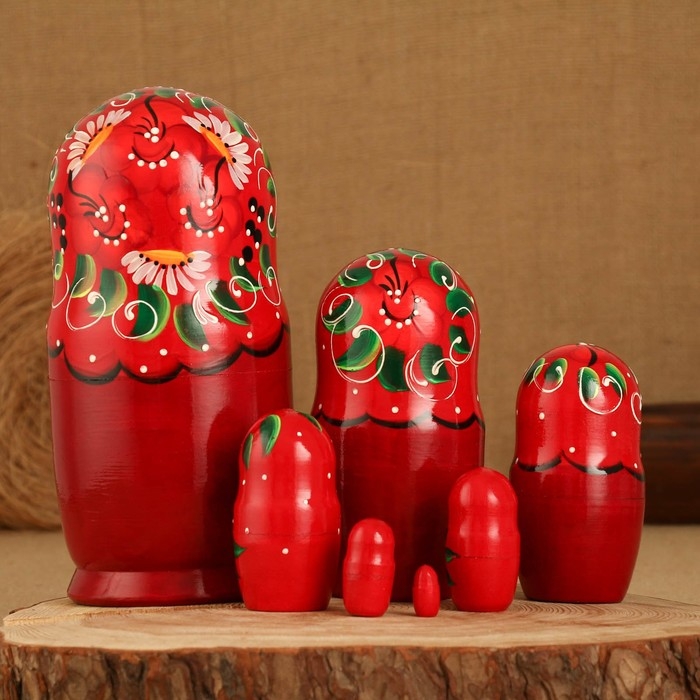 Матрёшка 7-ми кукольная  Матрёшка 7-ми кукольная "Кира", 23-25см, ручная роспись.