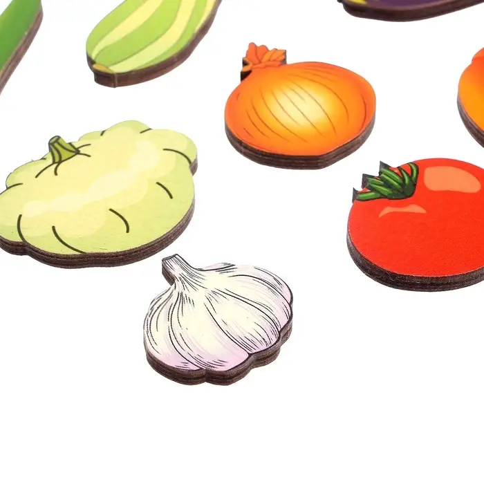 Набор &laquo;Овощи на магнитах&raquo; в коробке, 16 деталей