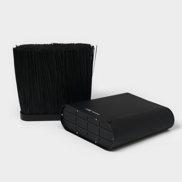 Подставка для ножей с наполнителем Magistro «Нежность», пластик, 21×7,5×22, чёрная Подставка для ножей с наполнителем Magistro «Нежность», пластик, 21×7,5×22, чёрная