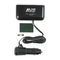 Разветвитель прикуривателя AVS 12/24 (на 2 выхода+USB) CS212U