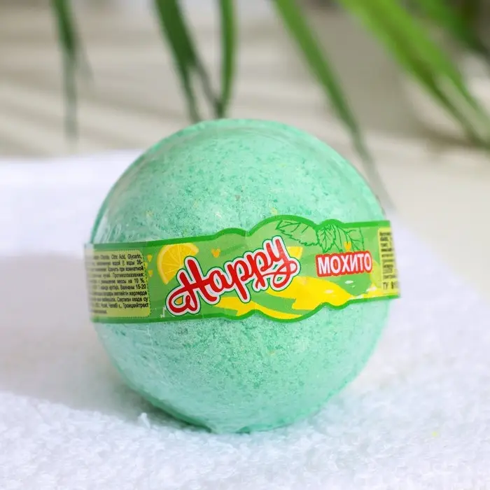 Бомбочка для ванн Happy «Мохито», 130 г Бомбочка для ванн Happy «Мохито», 130 г
