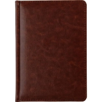 Ежедневник недатированный коричнев,А5,145х205,136л,Sidney NEBRASKA 3-128/03