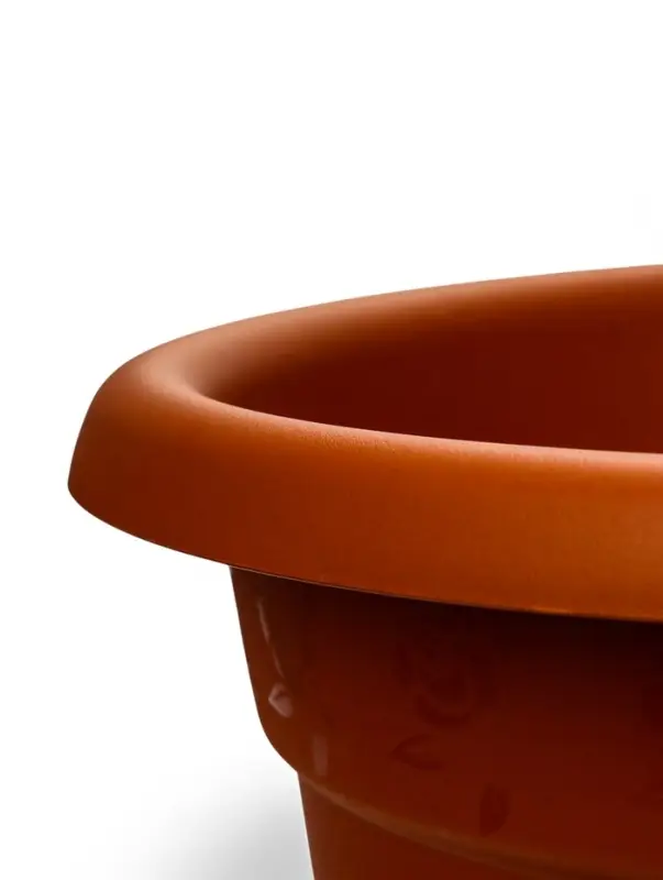Горшок для цветов с поддоном &laquo;Борнео&raquo;, 25.8 л, пластиковый, цвет терракотовый