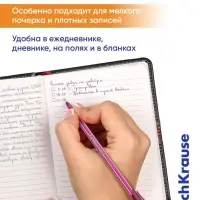 Ручка шариковая ErichKrause Cocktail, игольчатый узел 0.7 мм, синяя, МИКС