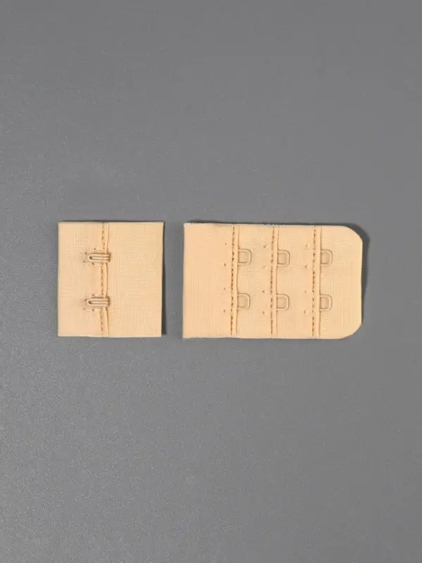 Застёжка для бюстгальтера TEIRA, 3 ряда 2 крючка, бежевая