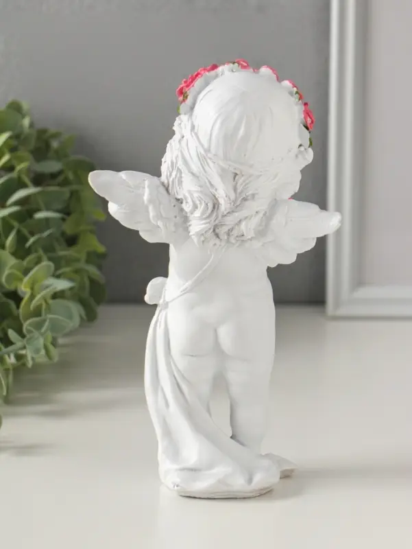 Фигура &laquo;Ангел с розами&raquo;, 13&times;9&times;22 см
