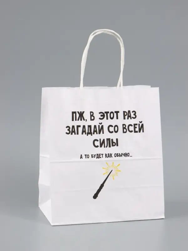 Пакет подарочный, крафтовый &laquo;Новогодний 2&raquo;, 22&times;25&times;12 см