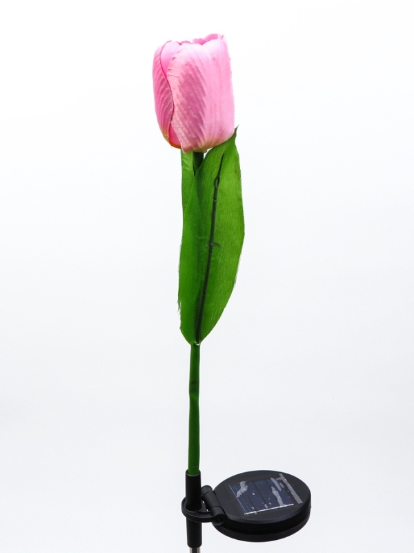 Штекер с подсветкой  Штекер с подсветкой "Тюльпан" розовый, 8х70см