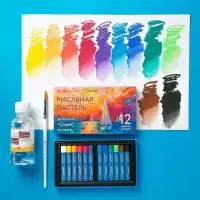 Пастель масляная 12цв ЗХК "Сонет" 10/69 круглая 70412967