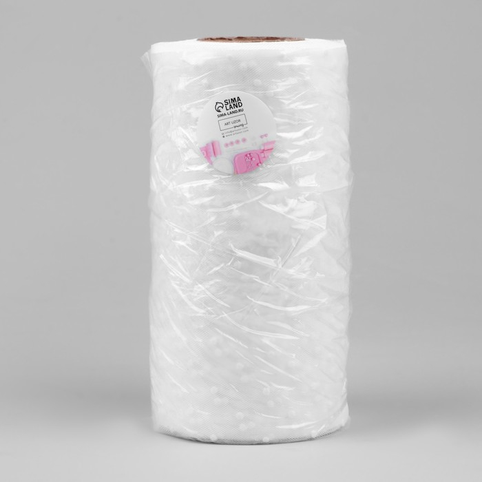 Фатин «Горох», 15 см, 11 ± 1 г/кв.м, 23 ± 1 м, цвет белый №1 Фатин «Горох», 15 см, 11 ± 1 г/кв.м, 23 ± 1 м, цвет белый №1