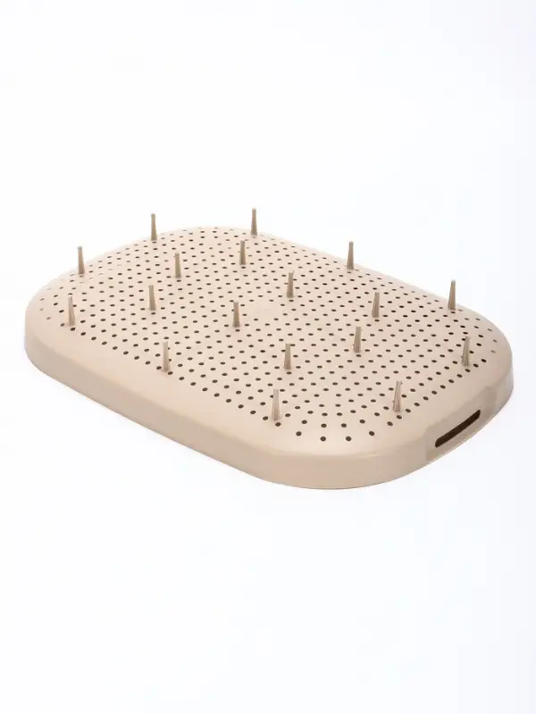 Лоток для кошек &laquo;Фур-Мур&raquo;, 48&times;35.5 см, с сеткой и бортом, покрытие софт-тач, цвет капучино