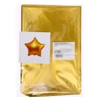 Воздушный шар фольгированный 18" &laquo;Звезда&raquo;, матовый, золотой