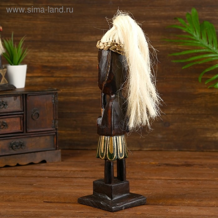 Статуэтка  Статуэтка "Абориген Лютфи" дерево 10х10х35 см