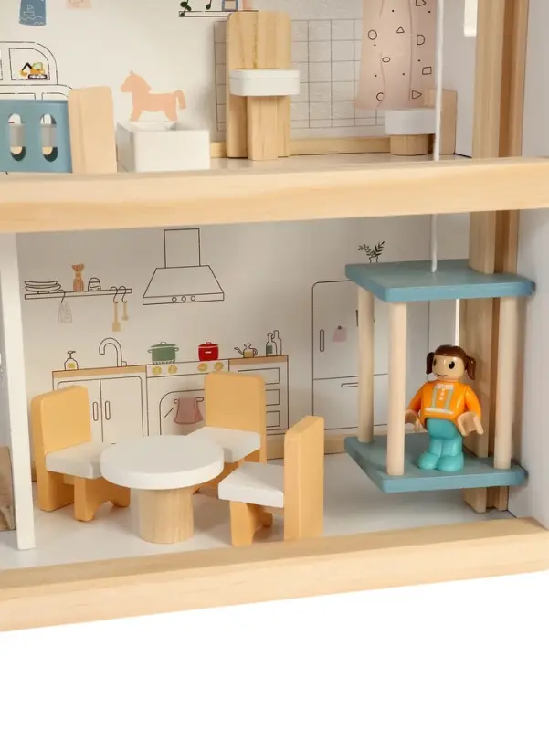 Кукольный домик с мебелью Кукольный домик с мебелью