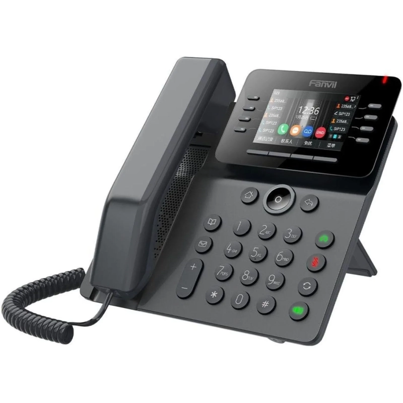 IP-телефон Fanvil V64 Enterprise, 12 SIP, 3.5' color LCD, Opus+IPV6