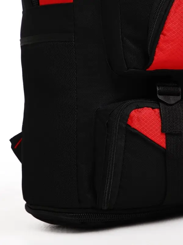 Рюкзак туристический 37 л, с увеличением, карманами, красный