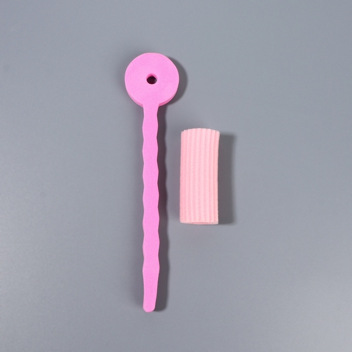 Бигуди с фиксатором, d = 3,4 см, 16,5 см, набор - 3 шт, разноцветные Бигуди с фиксатором, d = 3,4 см, 16,5 см, набор - 3 шт, разноцветные