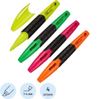 Набор текстовыделителей КОМУС HY2396 набор 4цв. 1-4мм