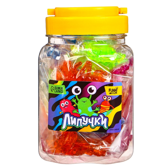 Липучка «Многоножки», цвета МИКС, в банке Липучка «Многоножки», цвета МИКС, в банке