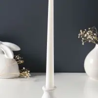 Набор свечей античных 25 см, 2 шт., 58 г, 7 ч, белый