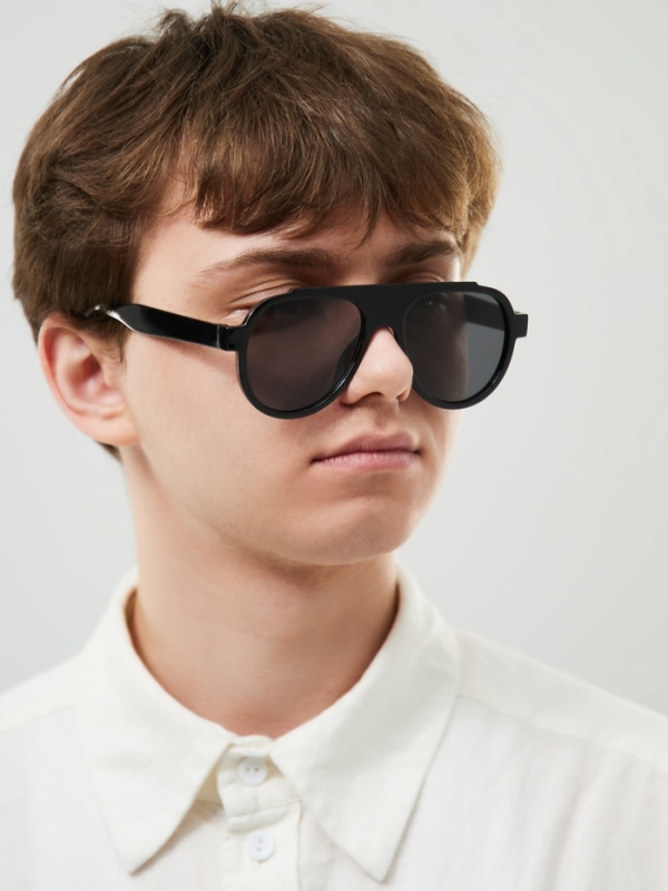 Очки солнцезащитные мужские, uv 400, ширина 14.7 см, дужка 14.5 см, линза 6.7 х 5.7 см