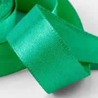 Лента атласная, 20 мм, 23&plusmn;1 м, насыщенно-зелёная