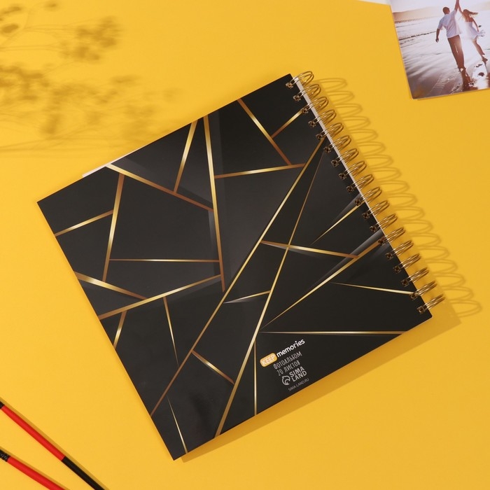 Фотоальбом на спирали 20 листов  Фотоальбом на спирали 20 листов "Моё zoloto" объёмный элемент + 4 вкладки 24х24 см