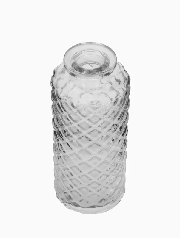 Ваза настольная стекло "Миниатюра" (набор 12 шт) 8-13 см, прозрачный