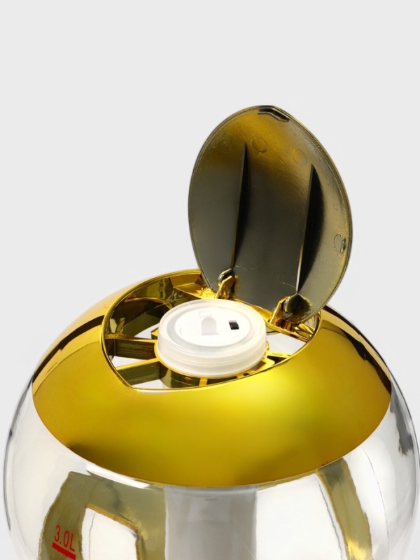 Башня пивная «Шар», 3 л, ёмкость для льда, подсветка, пластик, золотистый Башня пивная «Шар», 3 л, ёмкость для льда, подсветка, пластик, золотистый