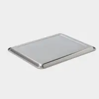 Противень, 50&times;40 см, h=2 см, AISI 410, толщина 0.4 мм, нержавеющая сталь, хромированный