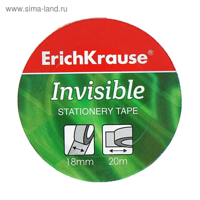 Клейкая лента канцелярская, 18 мм х 20 метра, ErichKrause Invisible, матовая, незаметная, цена за 1шт. Клейкая лента канцелярская, 18 мм х 20 метра, ErichKrause Invisible, матовая, незаметная, цена за 1шт.