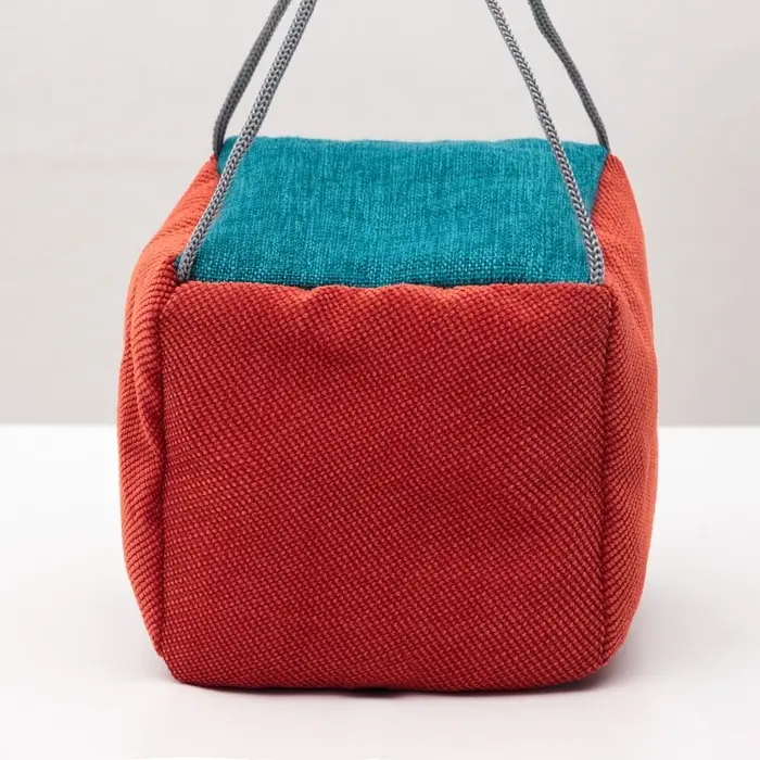 Подвесной дом для грызунов &laquo;Куб&raquo;, 12&times;12&times;12 см, мебельная ткань, флис, цвет МИКС