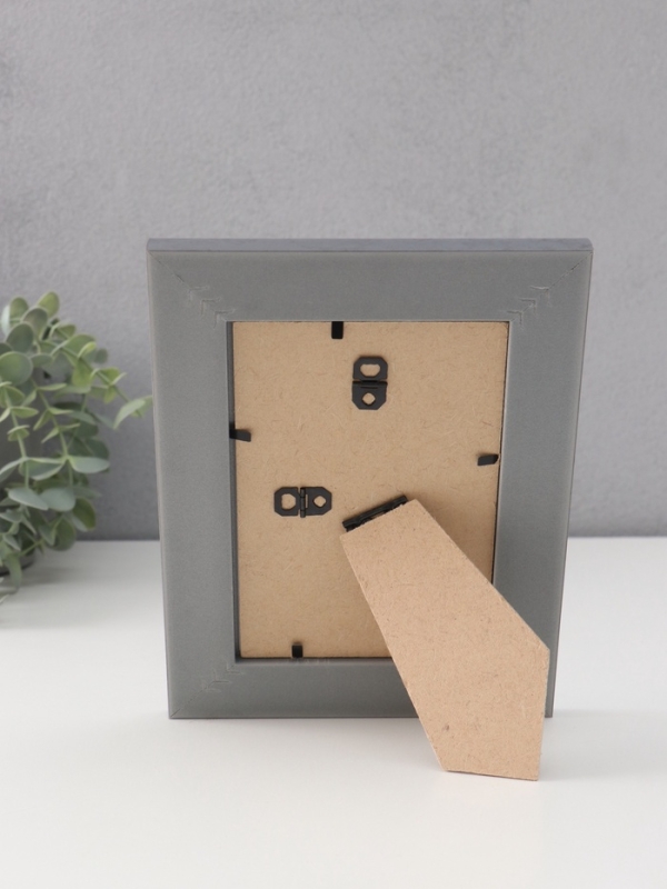 Фоторамка пластик Фоторамка пластик "МИРАМ" 10х15 см, тёмно-серый