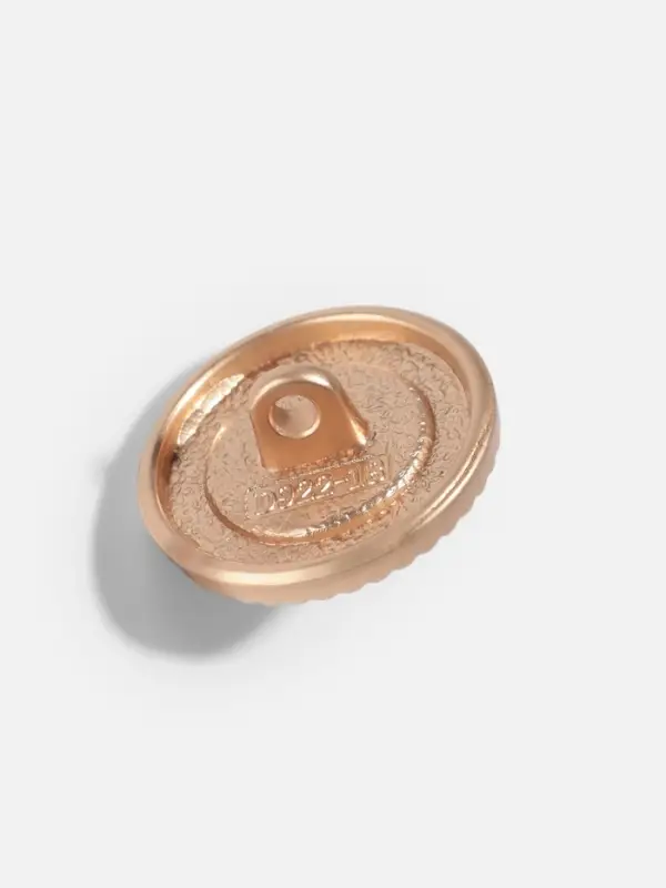 Пуговица металлическая на ножке &laquo;Сатурн&raquo;, декоративная, d=18 мм, цвет золотой