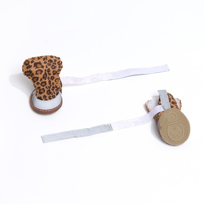 Ботинки  Ботинки "Модник", набор 4 шт, 2 размер (4,4 х 3,4 см), коричневые