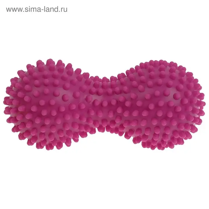 Мяч массажный ONLYTOP, двойной, МИКС