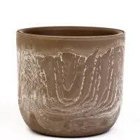 Кашпо со вставкой 3,7 л d22 см h20 см МИКРИТ бежевый слайн