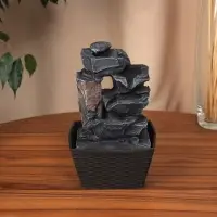 Фонтан настольный &laquo;Скалистый ручей&raquo;, 13&times;12&times;22 см, с подсветкой