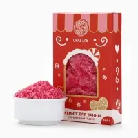 Жемчуг для ванны &laquo;Чудес и радости&raquo;, 200 г, клубничный пудинг, URAL LAB