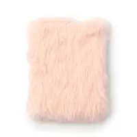 Зеркало складное с мехом, 9&times;7&times;2 см, розовое