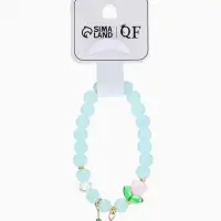 Браслет "Тюльпанчик" шар №8, цвет голубой