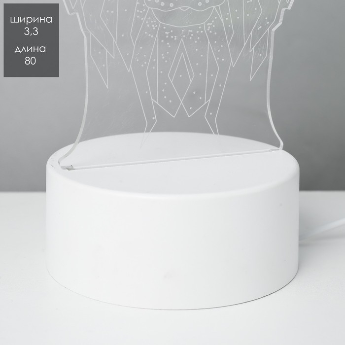 Основание светильника LED 3 режима 3000-6000К USB белый 9,5х9,5х4 см RISALUX Основание светильника LED 3 режима 3000-6000К USB белый 9,5х9,5х4 см RISALUX